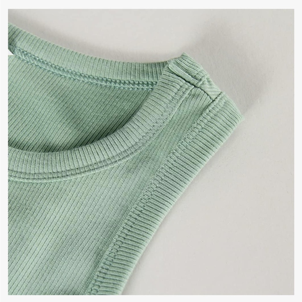 Crew Neck Tank Dress Ribbed - Picture 4 of 7